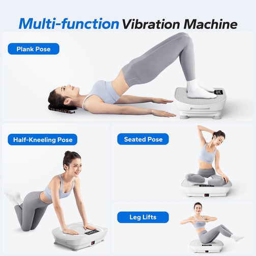 Vibration plate and take your fitness routine to the next level! Designed to help you sculpt and tone your body, this innovative machine uses vibrations to stimulate your muscles, promoting increased calorie burn and supporting your weight management goals. Whether you're looking to enhance your workout or add variety to your fitness regimen, the MERACH vibration plate is here to help you achieve your goals efficiently.