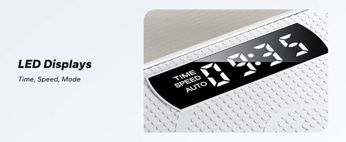 Digital display close-up on Vibro PRO® vibration platform showing vibration speed levels