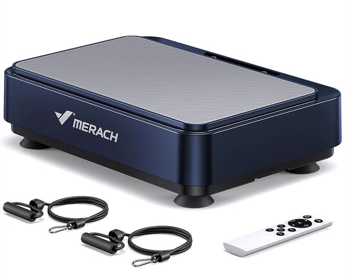 MERACH Vibration Plate Exercise Machine Vibration Plate for Lymphatic Drainage Relieve Pain Help Sleep Fat Burning & Weight Loss