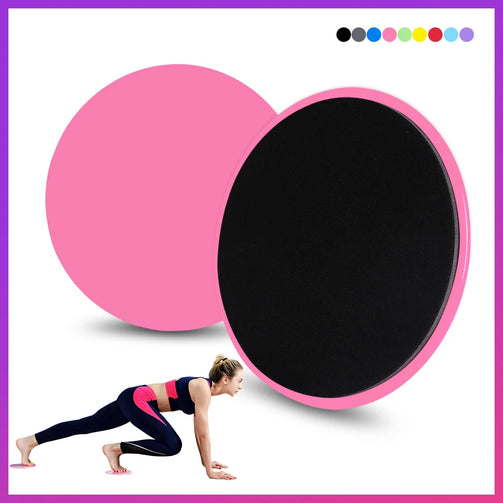 Dual-sided core sliders with smooth and fabric surfaces for carpet and hardwood