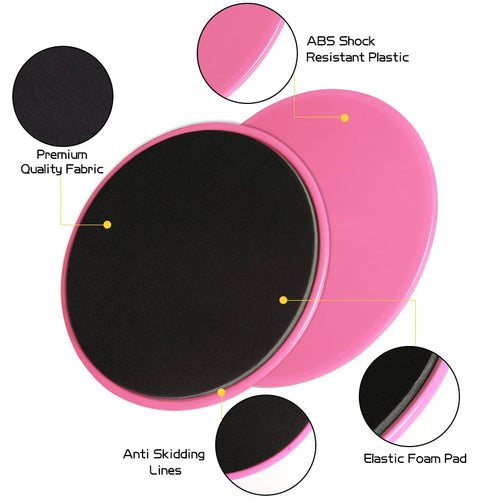 Lightweight and compact gliding discs for gym, travel, and home use